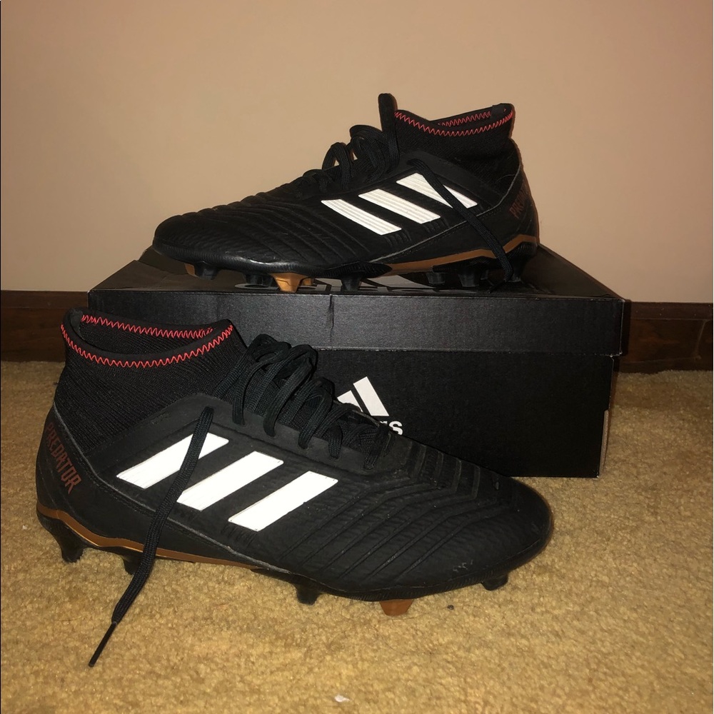 Black Adidas Predator Cleats
